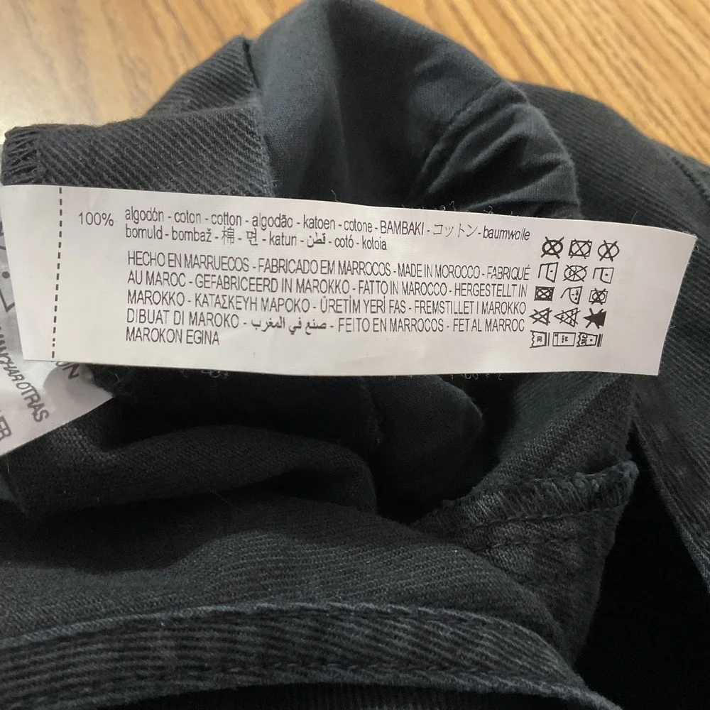 Zara MMXXI X Alastair McKimm Black Denim Overalls Kids Size M